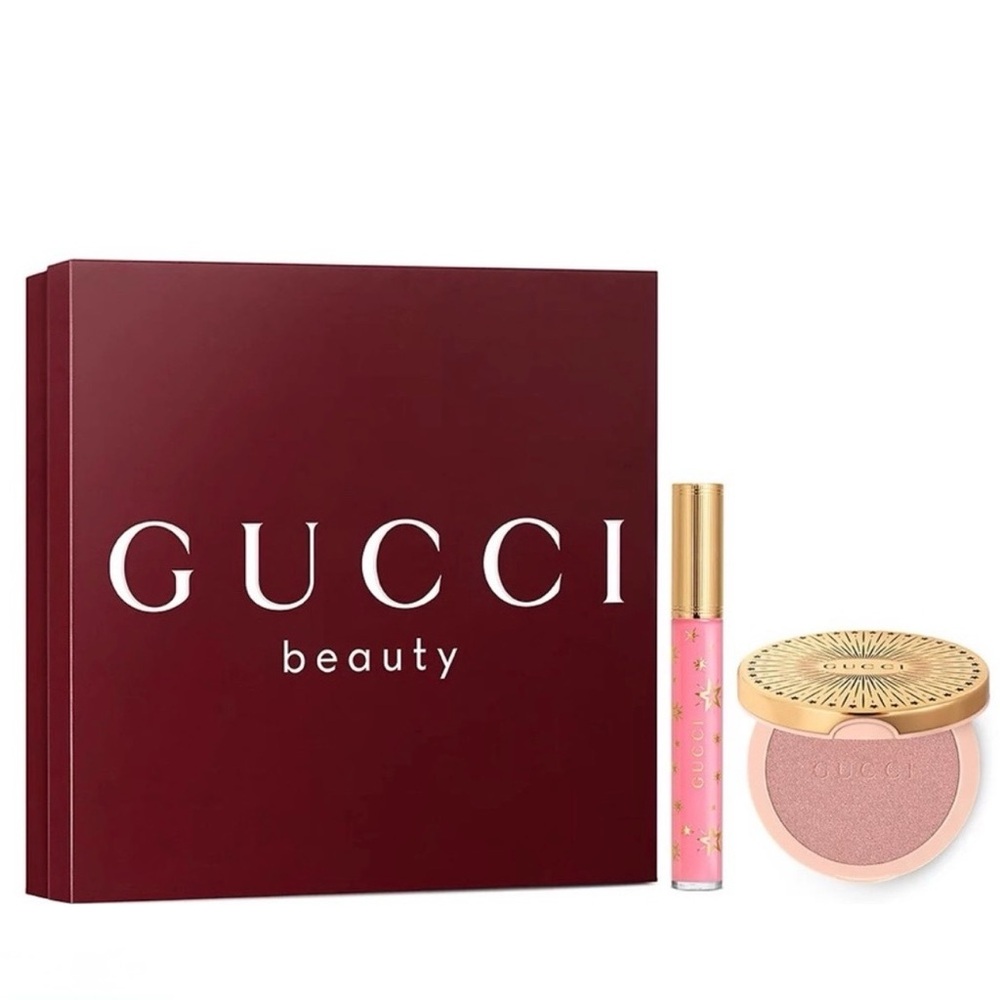 Gucci Beauty Glow Highlighter Powder & Plumping Lip Gloss Set